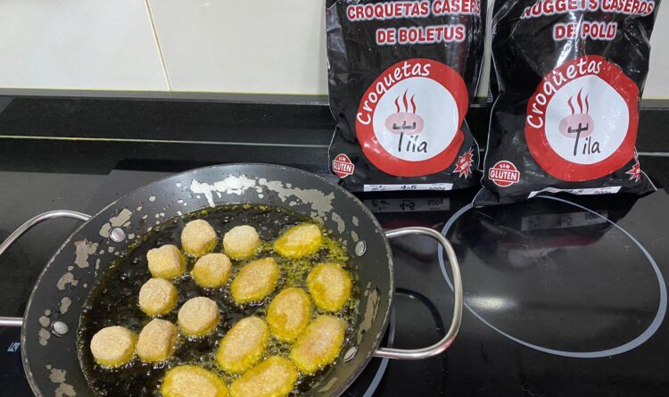 ¿Cómo freír una croqueta congelada? Fritura de Croquetas Tila